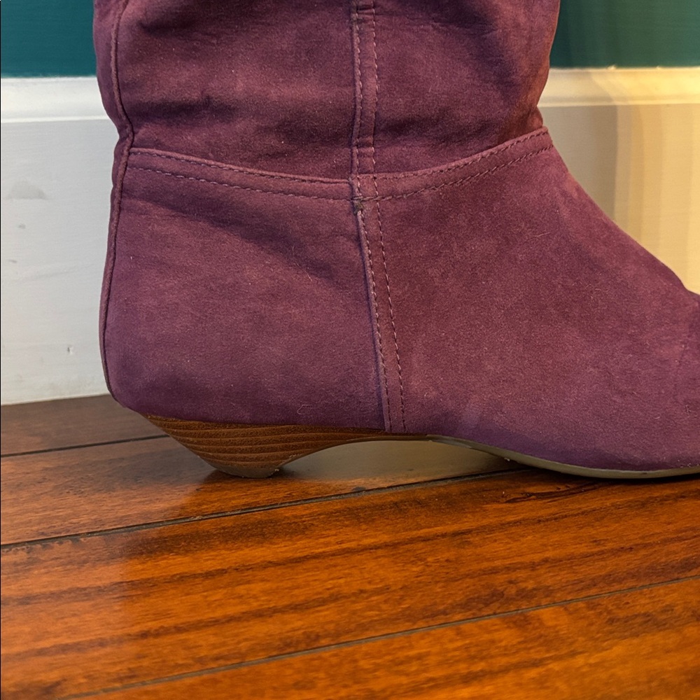ALDO Purple Suede Knee-High Boots